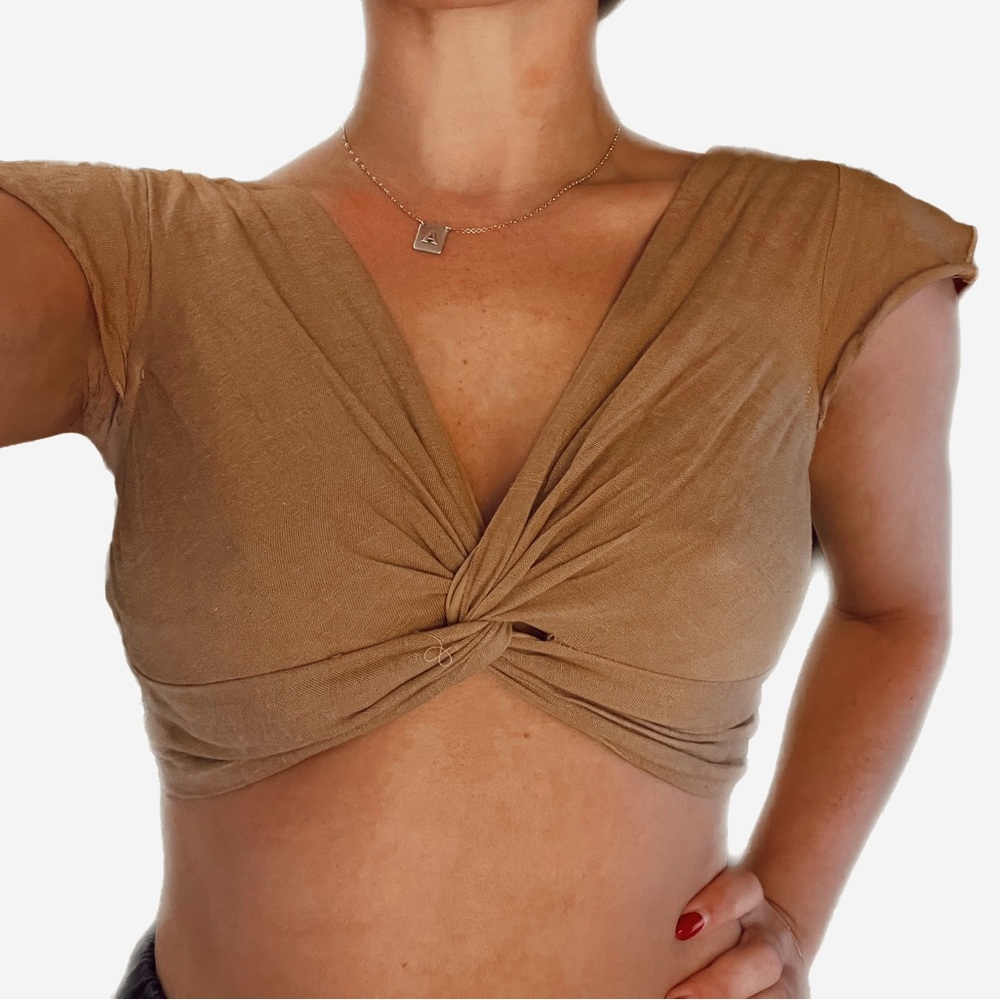 twisted crop top